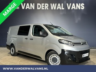 Citroen Jumpy 2.0 BlueHDI **MARGE, GEEN BTW** 123pk L3H1 XL Dubbel cabine Euro6 Airco | Navigatie Cruisecontrol, Apple Carplay, Android Auto, Trekhaak, Parkeersensoren, 5-Zits