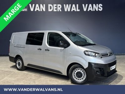 Citroen Jumpy 2.0 BlueHDI **MARGE, GEEN BTW** 123pk L3H1 XL Dubbel cabine Euro6 Airco | Navigatie Cruisecontrol, Apple Carplay, Android Auto, Trekhaak, Parkeersensoren, 5-Zits