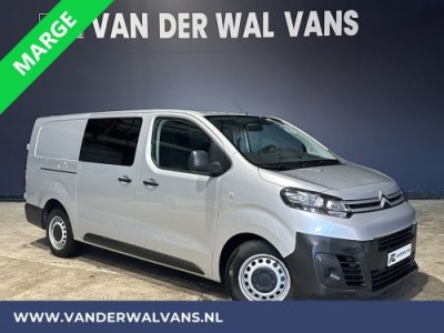 Citroen Jumpy 2.0 BlueHDI **MARGE, GEEN BTW** 123pk L3H1 XL Dubbel cabine Euro6 Airco | Navigatie Cruisecontrol, Apple Carplay, Android Auto, Trekhaak, Parkeersensoren, 5-Zits