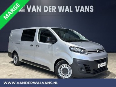 Citroen Jumpy 2.0 BlueHDI **MARGE, GEEN BTW** 123pk L3H1 XL Dubbel cabine Euro6 Airco | Navigatie Cruisecontrol, Apple Carplay, Android Auto, Trekhaak, Parkeersensoren, 5-Zits