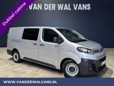 Citroen Jumpy 2.0 BlueHDI **MARGE, GEEN BTW** 123pk L3H1 XL Dubbel cabine Euro6 Airco | Navigatie Cruisecontrol, Apple Carplay, Android Auto, Trekhaak, Parkeersensoren, 5-Zits