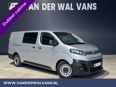 Citroen Jumpy 2.0 BlueHDI **MARGE, GEEN BTW** 123pk L3H1 XL Dubbel cabine Euro6 Airco | Navigatie Cruisecontrol, Apple Carplay, Trekhaak, Parkeersensoren, 5-Zits