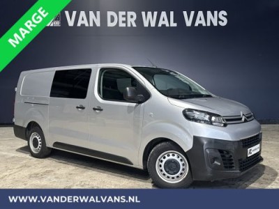 Citroen Jumpy 2.0 BlueHDI **MARGE, GEEN BTW** 123pk L3H1 XL Dubbel cabine Euro6 Airco | Navigatie cruisecontrol, 2500kg trekhaak, parkeersensoren, apple carplay