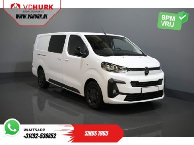 Citroen Jumpy 2.0 HDI 180 pk Aut. DC Dubbel Cabine BPM VRIJ! 2x Schuifdeur/ Virtual Cockpit/ Navi/ Carplay/ Camera/ PDC/ Cruise/ Trekhaak/ Airco