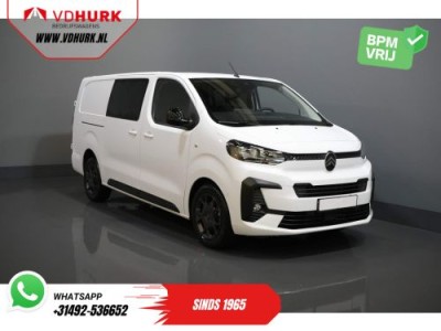 Citroen Jumpy 2.0 HDI 180 pk Aut. DC Dubbel Cabine BPM VRIJ! 2x Schuifdeur/ Virtual Cockpit/ Navi/ Carplay/ Camera/ PDC/ Cruise/ Trekhaak/ Airco