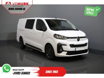 Citroen Jumpy 2.0 HDI 180 pk Aut. DC Dubbel Cabine BPM VRIJ! 2x Schuifdeur/ Virtual Cockpit/ Navi/ Carplay/ Camera/ PDC/ Cruise/ Trekhaak/ Airco