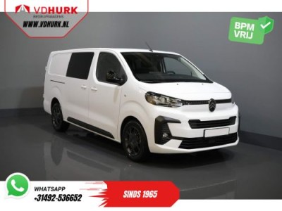 Citroen Jumpy 2.0 HDI 180 pk Aut. DC Dubbel Cabine BPM VRIJ! 2x Schuifdeur/ Virtual Cockpit/ Navi/ Carplay/ Camera/ PDC/ Cruise/ Trekhaak/ Airco