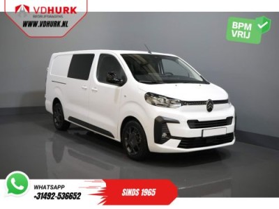 Citroen Jumpy 2.0 HDI 180 pk Aut. DC Dubbel Cabine BPM VRIJ! 2x Schuifdeur/ Virtual Cockpit/ Navi/ Carplay/ Camera/ PDC/ Cruise/ Trekhaak/ Airco