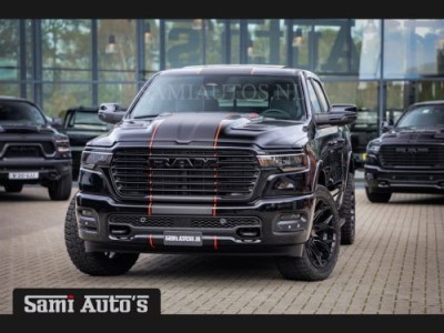 Dodge RAM PREMIUM NIGHT EDITION | | 420PK 636 Nm | BOM VOL + 14.4 INCH SCHERM | LUCHTVERING | HUD | PRIJS MET LPG EN COVER EN GARANTIE | DUBBELE CABINE | PICK UP | 5 PERSOONS | DC | GRIJSKENTEKEN | VOORRAAD NR 2283 - 3326