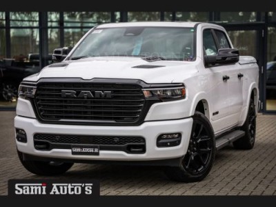 Dodge Ram 2025 LARAMIE NIGHT | 14,4 SCHERM + 10.2 INCH PASSENGER SCREEN | HURRICAN 420PK 636 Nm TWIN TURBO | PRIJS MET LPG EN COVER EN GAR DUBBELE CABINE | PICK UP | 5 PERSOONS | DC | GRIJSKENTEKEN | VOORAAD 2223 - 5047