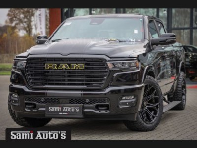 Dodge Ram 2025 NIGHT PREMIUM | BOM VOL + 14.4 INCH SCHERM | LUCHTVERING | HUD | 420PK 636 Nm | PRIJS MET LPG EN COVER EN GARANTIE | DUBBELE CABINE | PICK UP | 5 PERSOONS | DC | GRIJSKENTEKEN | VOORRAAD NR 2284 - 3855