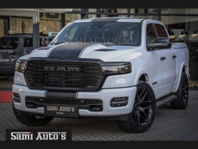 Dodge Ram HURRICAN 420PK 636 Nm 2025 LARAMIE NIGHT | 14,4 SCHERM + 10.2 INCH PASSENGER SCREEN | PRIJS MET LPG EN COVER EN GARANTIE | DUBBELE CABINE | PICK UP | 5 PERSOONS | DC | GRIJSKENTEKEN | VOORAAD 2223 - 5047