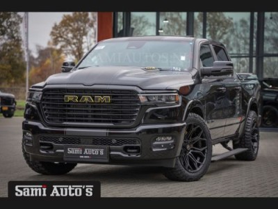 Dodge Ram PREMIUM NIGHT 2025 | BOM VOL + 14.4 INCH SCHERM BOM VOL | LUCHTVERING | HUD | HURRICAN 420PK 636 Nm TWIN TURBO | PRIJS MET LPG E DUBBELE CABINE | PICK UP | 5 PERSOONS | DC | GRIJSKENTEKEN | VOORRAAD NR 2231 - 4946