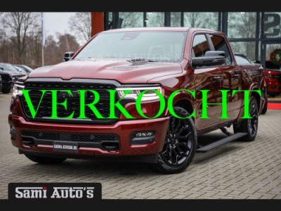 Dodge Ram 1500 LIMITED NIGHT 540PK 706 Nm 2025 | HIGH OUTPUT | XB9 | MASSAGE | BOM VOL | CREW CAB | DUBBELE CABINE | GRIJSKENTEKEN | DE MEEST LUXUEUZE en BEGEERDE Pick-up | VOORRAAD NR 2301 - 7424