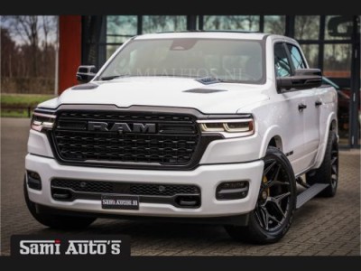 Dodge Ram 1500 LIMITED NIGHT H.O 540PK 706 Nm | XB9 | MASSAGE | BOM VOL | PWD IVORY | CREW CAB | DUBBELE CABINE | GRIJSKENTEKEN | DE MEEST LUXUEUZE en BEGEERDE Pick-up | VOORRAAD NR 2298 - 7479