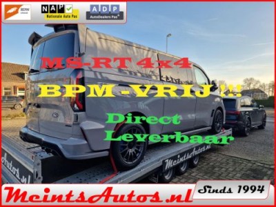 Ford TRANSIT CUSTOM MS-RT DC Dubbele Cabine L2H1 320 2.0 TDCI 170pk AWD 4x4 Automaat 19 FULL OPTIE BPM VRIJ !!!