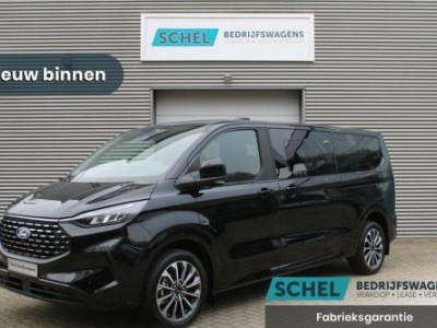 Ford Tourneo Custom 320 2.0 TDCI L2H1 Titanium X DC 170pk - Adaptive Cruise - LED - Blind Spot - Leder - Navigatie - 360 Camera - Trekhaak -