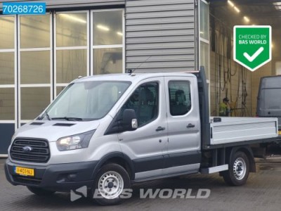 Ford Transit 105pk Euro6 Trekhaak Open Laadbak Dubbel cabine Pritsche Pickup 2m3 Dubbel cabine