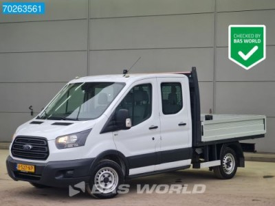 Ford Transit 105pk Open laadbak Dubbel Cabine Trekhaak 7 zitplaatsen Doka Mixto Pritsche Pickup Dubbel cabine Trekhaak