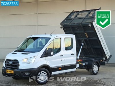 Ford Transit 130pk 3 zijdige Kipper Dubbel Cabine Nwe model Airco Cruise Tipper Benne Kieper Airco Dubbel cabine Cruise control