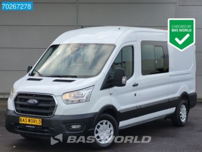 Ford Transit 130pk L3H2 Dubbel Cabine Euro6 Trekhaak Navi ACC Doka Mixto 7m3 Airco Dubbel cabine Trekhaak