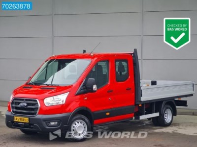 Ford Transit 130pk Open laadbak Dubbel Cabine Dubbellucht Airco Cruise Euro6 Pritsche m3 Airco Dubbel cabine Cruise control