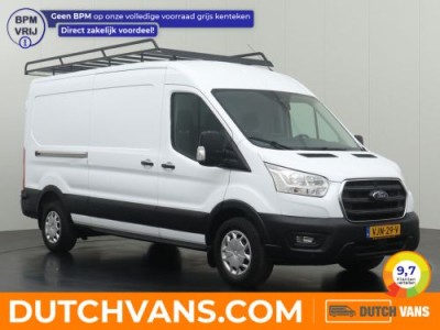 Ford Transit 2.0TDCI 130PK L3H2 | Imperiaal | Trekhaak | Navigatie | Camera | 3-Persoons | Airco | Cruise | Betimmering