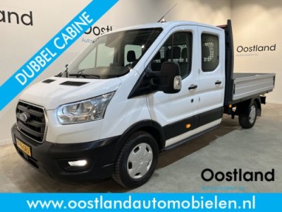 Ford Transit 2.0 TDCI L3H1 130 PK DC Dubbel Cabine Trend Open Laadbak / Euro 6 / Airco / Cruise Control / Trekhaak / CarPlay / 23.600 KM !!