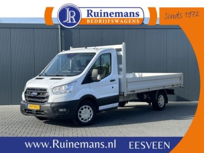 Ford Transit 350 2.0 TDCI 130 PK WB 395 / 4.408 KM !! / LANGE UITVOERING PICK UP / 1e EIG. /  AIRCO / CRUISE / 2.800 KG AHG