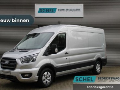 Ford Transit 350 2.0 TDCI L3H2 Limited 165pk - Adaptive Cruise - Luchtvering - Blind Spot - 360 camera - Navigatie - Stoelverwarming - Trekha