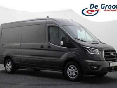 Ford Transit 350 2.0 TDCI L3H2 Limited 3-Zits, Airco, Camera, Cruise, Apple Carplay, Verwarmde Ruit, Trekhaak, 16