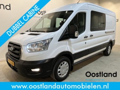 Ford Transit 350 2.0 TDCI L3H2 Trend 130 PK DC Dubbel Cabine / Euro 6 / Airco / Schuifdeur L + R / Cruise Control / Trekhaak / Camera