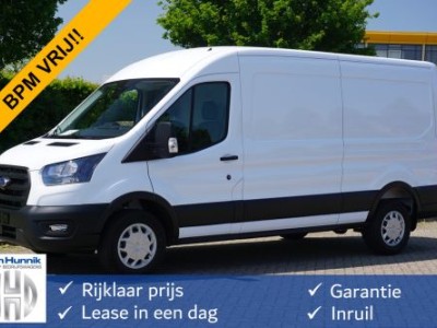 Ford Transit 350L 130PK L3H2 BPM VRIJ!! Airco, Cruise, Camera, 270Gr Deur!! NR. 132