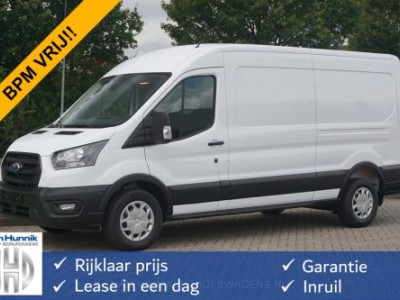 Ford Transit 350L 130PK L3H2 Trend AUT BPM VRIJ!! Clima, 12 Sync 4 Navi, 270Âº deur, Trekhaak!! NR. 136