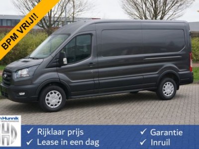 Ford Transit 350L 130PK L3H2 Trend BPM VRIJ!! Clima, 12 Sync 4 scherm Navi, 270Â° deur, Trekhaak!! NR. 330