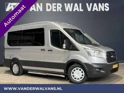 Ford Transit Kombi 2.0 TDCI Automaat L2H2 9-Zits Personenbus Rolstoelvervoer Euro6 Airco | LED Cruisecontrol, Parkeersensoren, Stoelverwarming, taxi vervoer