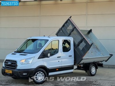 Ford Transit 130pk 3 zijdige Kipper Dubbel Cabine Nwe model Airco Cruise Tipper Benne Kieper Airco Dubbel cabine Cruise control