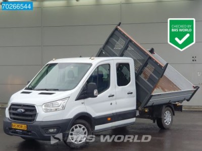 Ford Transit 130pk 3 zijdige Kipper Dubbel Cabine Nwe model Airco Cruise Tipper Benne Kieper Airco Dubbel cabine Cruise control