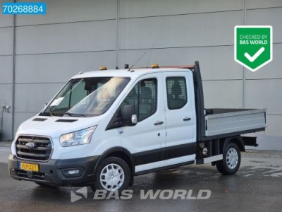 Ford Transit 130pk Euro6 Trekhaak Airco Cruise Open Laadbak Dubbel cabine Pritsche Pickup Airco Dubbel cabine Trekhaak Cruise control