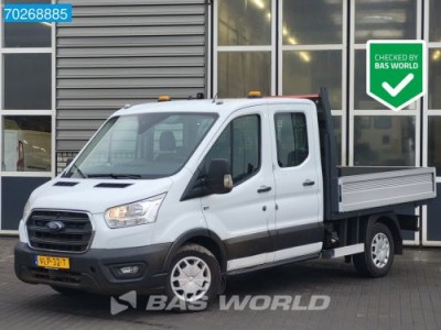 Ford Transit 130pk Euro6 Trekhaak Airco Cruise Open Laadbak Dubbel cabine Pritsche Pickup Airco Dubbel cabine Trekhaak Cruise control