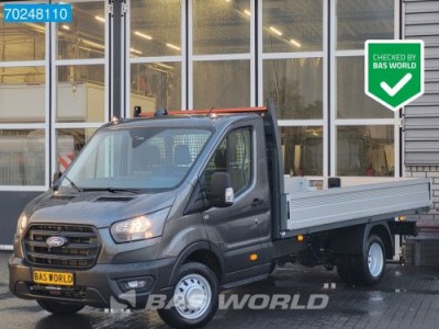 Ford Transit 165pk Open laadbak Dubbellucht Pritsche Trekhaak Airco Cruise Camera Airco Trekhaak Cruise control