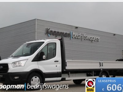 Ford Transit 350 2.0TDCI 165pk L5H1 Trend RWD | Pick-up | Laadbak 5.2m | Airco | Cruise | 3500kg trekgewicht | Lease 606,- p/m