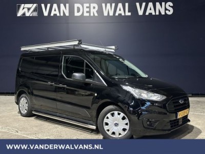 Ford Transit Connect 1.5EcoBlue 100pk L2H1 Euro6 Airco | Camera | Imperiaal | Trekhaak | Navigatie cruisecontrol, parkeersensoren, sidebars, apple carplay, verwarmde voorruit