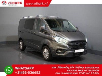 Ford Transit Custom 2.0 TDCI 130 pk Aut. DC Dubbel Cabine Limited 2x Schuifdeur/ CarPlay/ Stoelverw./ Cruise/ LMV/ Navi/ Cruise/ PDC