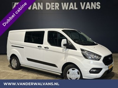 Ford Transit Custom 2.0 TDCI 130pk **BPM VRIJ voor de Ondernemer** L2H1 Dubbele cabine Euro6 Airco | 6-Zits | Navigatie | LED Cruisecontrol, Parkeersensoren, Sidebars, Stoelverwarming