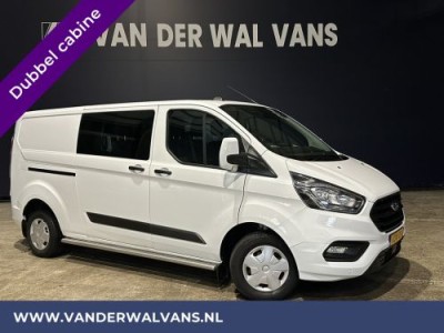 Ford Transit Custom 2.0 TDCI 130pk L2H1 Dubbele Cabine Euro6 Airco | 6-Zits | 2800kg Trekhaak Camera, LED, Cruisecontrol, Parkeersensoren, Verwarmde voorruit