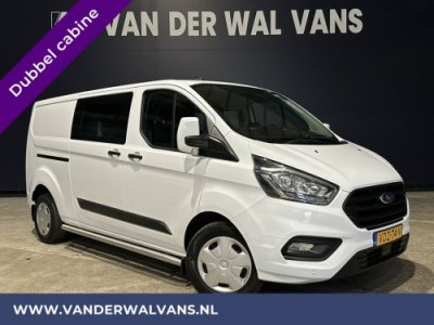 Ford Transit Custom 2.0 TDCI 130pk L2H1 Dubbele Cabine Euro6 Airco | 6-Zits | 2800kg Trekhaak | Navigatie Camera, Cruisecontrol, LED, Parkeersensoren, Stoelverwarming