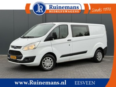 Ford Transit Custom 2.0 TDCI 131 PK EURO 6 / L2H1 / 1e EIG. / DUBBELE CABINE / 2.8 TONS TREKHAAK / AIRCO / DUBBEL CABINE