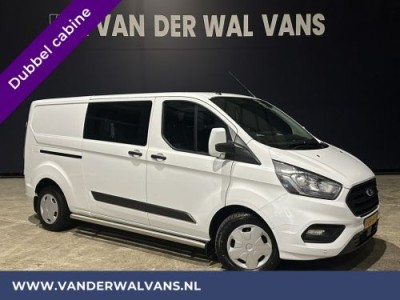 Ford Transit Custom 2.0 TDCI 131pk **BPM VRIJ voor de Ondernemer** L2H1 Dubbele Cabine Euro6 Airco | 6-Zits | 2800kg Trekhaak Camera, Navigatie, LED, Cruisecontrol, Parkeersensoren, Stoelverwarming