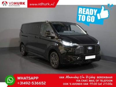 Ford Transit Custom 2.0 TDCI 150 pk L2 DC Dubbel Cabine LIMITED 2x Schuifdeur/ Adapt. Cruise/ Elek. Trekhaak/ 360 Camera/ LED/ LMV/ Climate/ Carplay